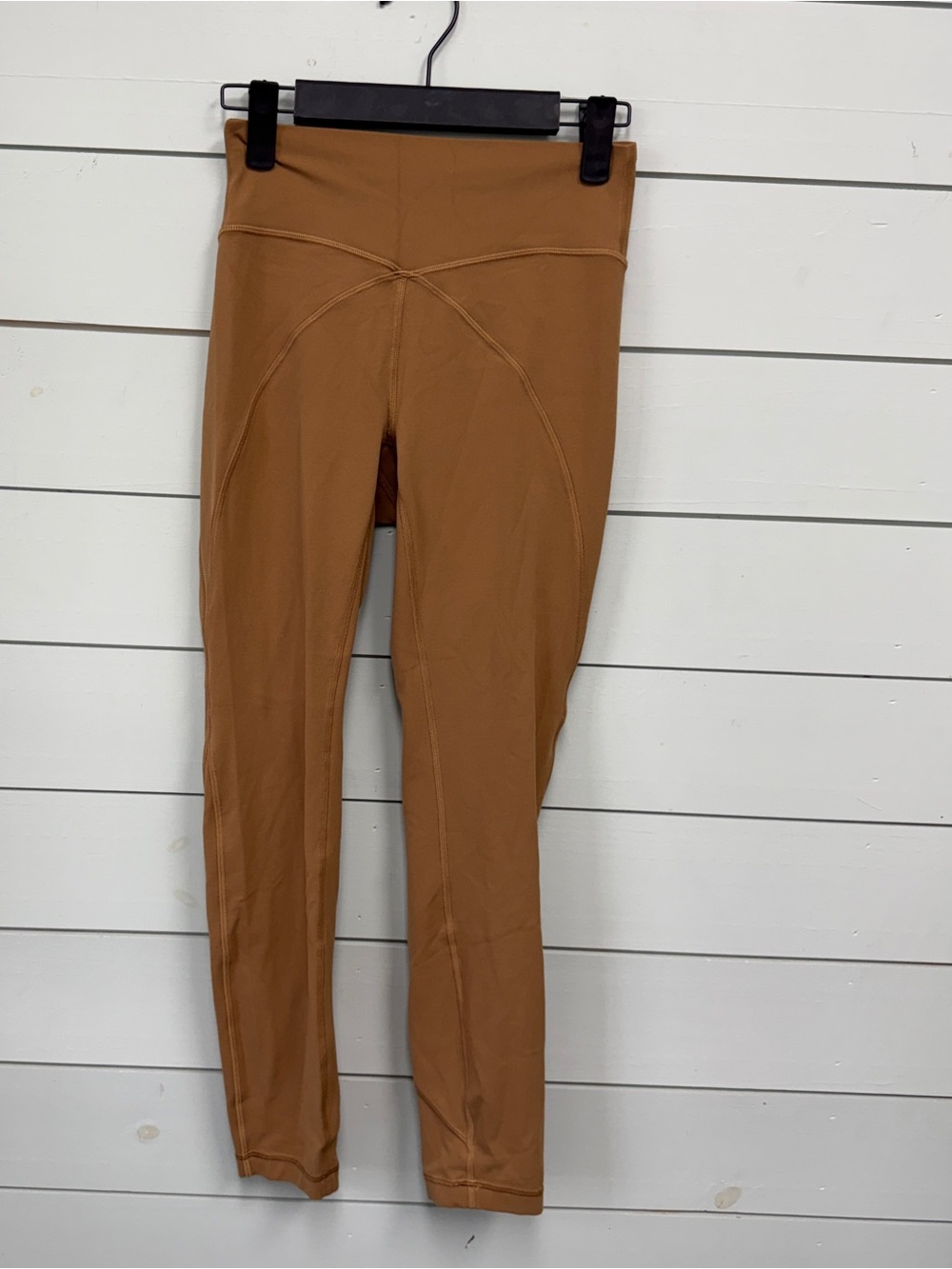 Lululemon get centred high rise leggings 25” saddle‎ brown women’s size 4